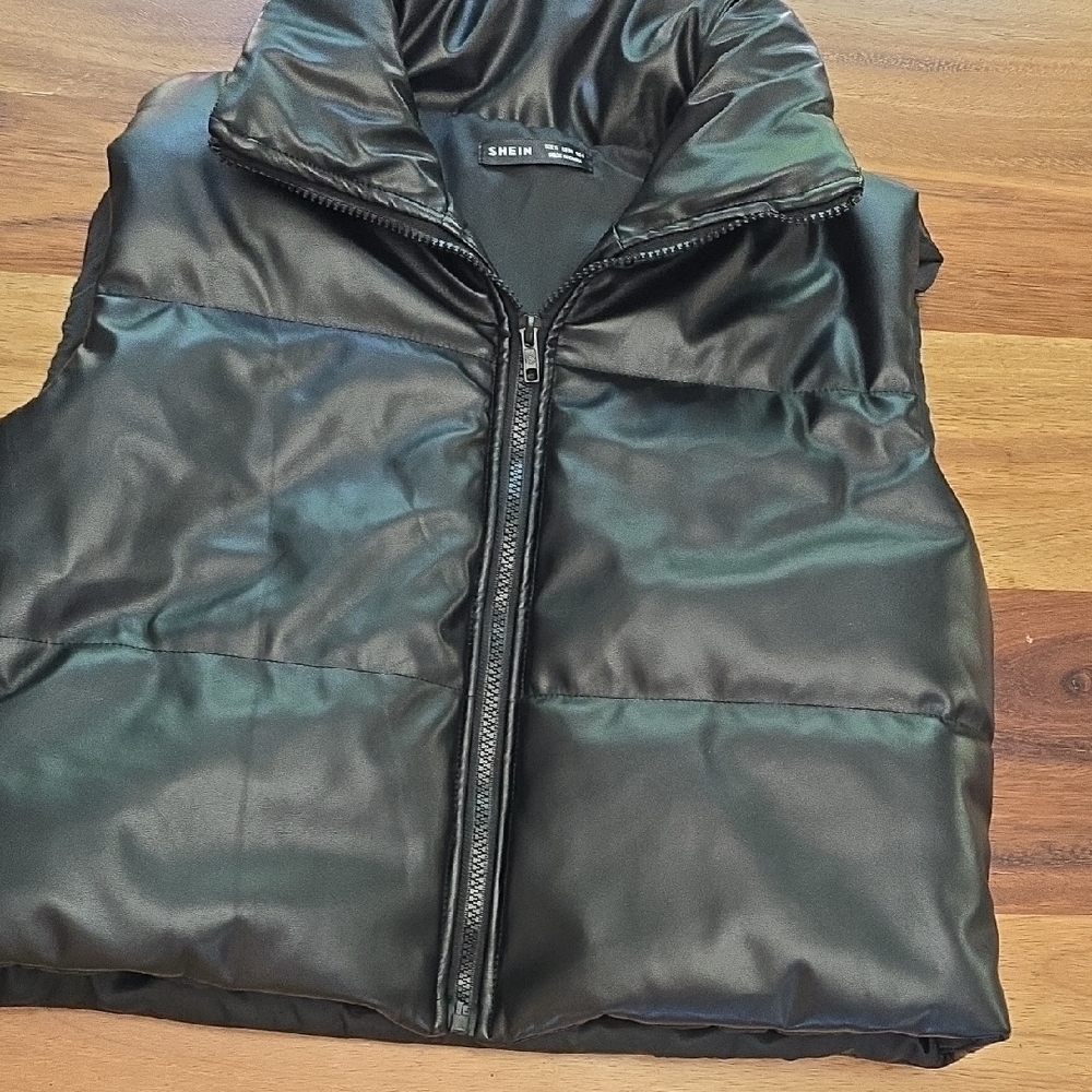 SHEIN Sleek Black Outerwear